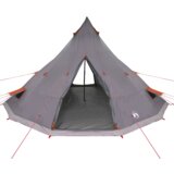 vidaXL Obiteljski tipi šator sivi i narančasti vodootporan za 12 osoba | shoptok.hr