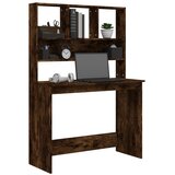  Radni stol s policama boja hrasta 102 x 45 x 148 cm drveni | shoptok.hr