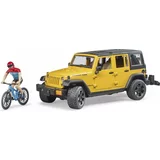 Bruder automobil Jeep Rubicon s biciklom i biciklistom