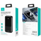 Usams zunanja baterija powerbank 20.000 mAh US-CD177 Quick Charge / PD 22,5W z LCD-jem / 3x izhod - črn | Shoptok.si