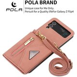 INORCO POLA za Samsung Galaxy Z Flip4 5G z več režami za kartice, žepnim stojalom na zadrgo, PU usnjen ovitek za telefon z naramnico, (22035313) | Shoptok.si