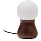Kave Home Temno rjava namizna svetilka iz masivnega kavčukovca (višina 26 cm) Okeni – | Shoptok.si
