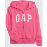 GAP Pink girls' sweatshirt logo french terry | shoptok.hr