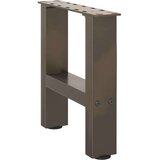  noge kavne mizice naravno jeklo 2 kosa 40x(30-31) cm jeklo, (21828219) | Shoptok.si