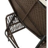  Ležaljka 3 pcs Smeđa i krem bijela 200 x 55 x 92 cm poliratan | shoptok.hr