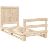  Okvir kreveta s uzglavljem 90 x 200 cm od masivne borovine | shoptok.hr