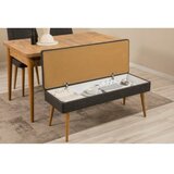 Hanah home vina bench 04 1053 atlantic pine anthracite (produžni trpezarijski sto, stolice i konzola (6 komada) | ePonuda.com
