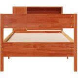 vidaXL Krevet s regalom za knjige bez madraca 75 x 190 cm od borovine | shoptok.hr