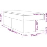 vidaXL box spring krevet s madracem svjetlosivi 90x190 cm baršunasti | shoptok.hr
