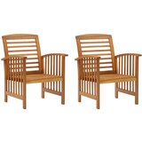Maison Chic Vrtni stoli - Stol za vrt 2 kosa trden akacijev les JS1337, (21877653) | Shoptok.si