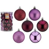  Set božićnih kuglica Vijoličasta Plastika 6 x 7 x 6 cm (6 kom.) | shoptok.hr