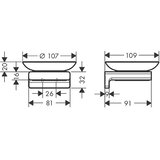 Hansgrohe držač sapuna Addstoris CRNI MAT 41746670 | Eponuda.com