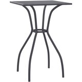 The Living Store Vrtna miza antracit 50x50x72 cm jeklena mreža - Vrtna Miza, (21461309) | Shoptok.si