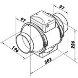  Dalap 8199 - Aksijalni ventilator AP PROFI 100 25W/230V | Eponuda.com