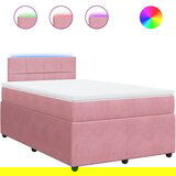 Maison Chic Box spring postelja - Vzmetna postelja z vzmetnico roza 120x200 cm žamet SL16884, (21883071) | Shoptok.si