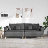 SOFA s jastukom 3 pcs Tamno siva tkanina | shoptok.hr