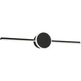 STENSKA SVETILKA VODILA KOPALNICO OKROGLA ČRNA 80CM APP850-1W