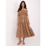 Italy Moda Dress-MI-SK-A2609.96-camel | Shoptok.si