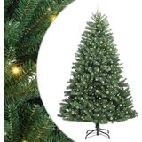 vidaXL Umetno Zložljivo Božično Drevo Zelena 300 cm PVC in kovina | Shoptok.si