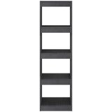 vidaXL knjižna omara za razdelitev prostora siva 40x30x135,5 cm | Shoptok.si