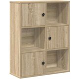 vidaXL Knjižna omara sonoma hrast 60x24x76,5 cm inženirski les | Shoptok.si