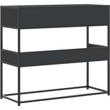vidaXL Konzolna mizica črna 90x35x80 cm inženirski les | Shoptok.si