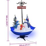  Božićno drvce koje sniježi sa stalkom plavo 170 cm PVC | Eponuda.ba