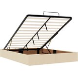  Otomanski okvir kreveta bez madraca krem 140x200 cm od tkanine | shoptok.hr