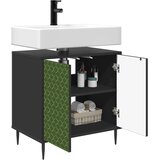  Kupaonski ormar GELEEN Crni hrast 60 x 40 x 61 cm | shoptok.hr