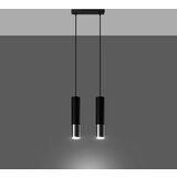  Obesna svetilka LOOPEZ 2 črna/krom, (21348187) | Shoptok.si