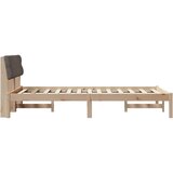 Okvir kreveta Smeđa i taupe 120 x 200 cm Masivna borovina | shoptok.hr