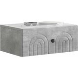 Noćni ormarić za montažu na zid Betonska siva 49 x 34,5 x 20 cm | shoptok.hr