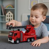  Fire Truck with Boom Hose Water Spray Lights Sounds | Shoptok.si