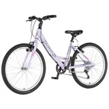 bicikl junior 24 parma alu 24" alu 14" v-brake 6 brzina 132-155cm (xs) ljubičasti 1242061