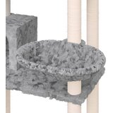  Penjalica za mačke sa stupovima za grebanje svjetlosiva 131 cm | shoptok.hr