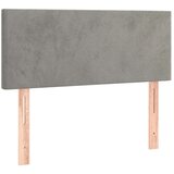 Box spring postelja z vzmetnico svetlo siva 80x200 cm žamet, (20724153) | Shoptok.si