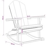 Vrtna Adirondack ljuljačka Prirodna 100% poliester | shoptok.hr