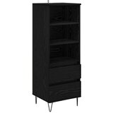 vidaXL Visok predalnik Črna Orehovina 40 x 36 x 110 cm Konstruiran les, (5000108238) | Shoptok.si