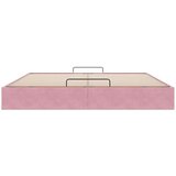 vidaXL Otomanski posteljni okvir brez vzmetnice roza 200x200 cm žamet | Shoptok.si