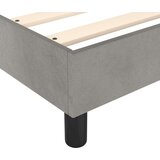 Box spring postelja z vzmetnico svetlo siv 90x190 cm žamet, (20726035) | Shoptok.si