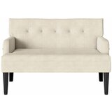  Chesterfield klupa Krema 112 x 65,5 x 75 cm Baršun | Eponuda.ba