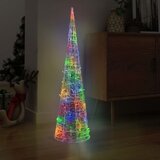  Akrilni ukrasni stožac s LED svjetlima šareni 120 cm | shoptok.hr