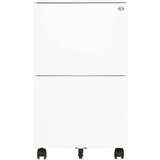 vidaXL Mobilni ormarić za spise bijeli 39 x 45 x 67 cm čelični | shoptok.hr