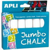 Apli Jumbo bele krede 6 kom