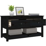  Stolić za kavu crni 102x49x55 cm od masivne borovine | shoptok.hr