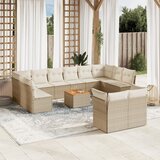 13-dijelni set vrtnih sofa s jastucima poliratan Bež | shoptok.hr