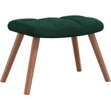  Stolica za ljuljanje s osloncem za noge tamnozelena baršunasta | shoptok.hr