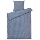 JUNA Temno modra enojna podaljšana posteljnina iz krepa 150x210 cm Bæk&Bølge – Cene
