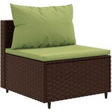  4-dijelni set vrtnih sofa od poliratana s jastucima smeđi | shoptok.hr