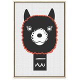  Slika - Decorative Alpaca (1 Part) Vertical 40x60 U prirodnom drvenom okviru | shoptok.hr